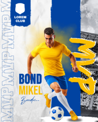 MVP Soccer Player Instagram Post template