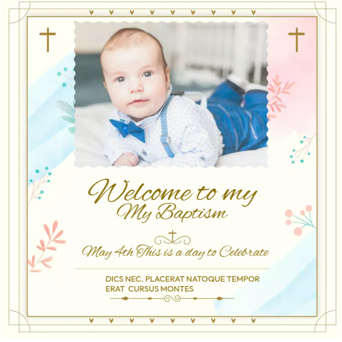 Copy of My Baptism | PosterMyWall