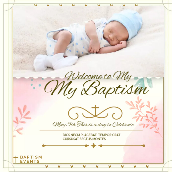 My Baptism Template PosterMyWall