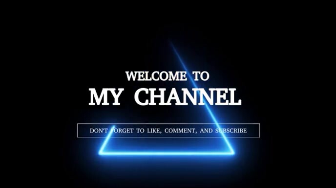 My channel YouTube intro. Template | PosterMyWall