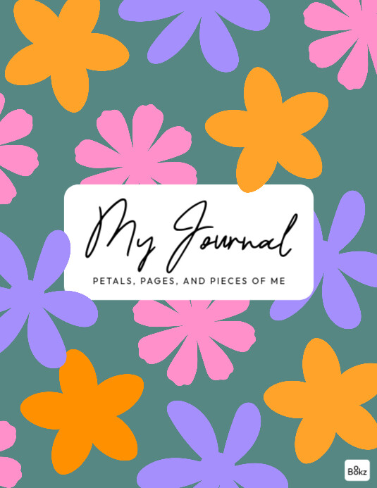 My Journal Low Content Book of Notes Cover Template Us Letter Flyer (US Letter)