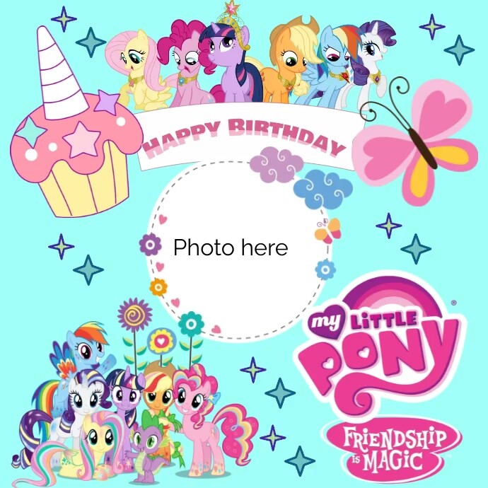 My Little Pony Birthday Invitation Tickets My Little Pony Thank You