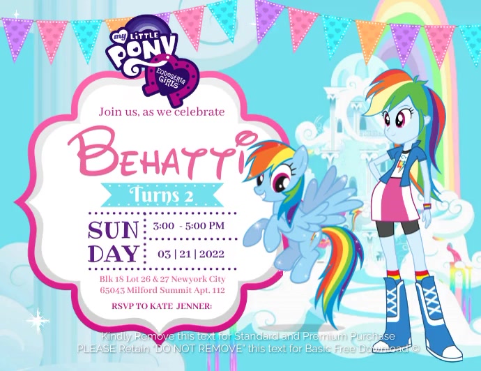 Copy of My Little Pony | PosterMyWall