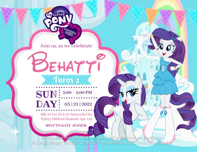 Copy of My Little Pony | PosterMyWall