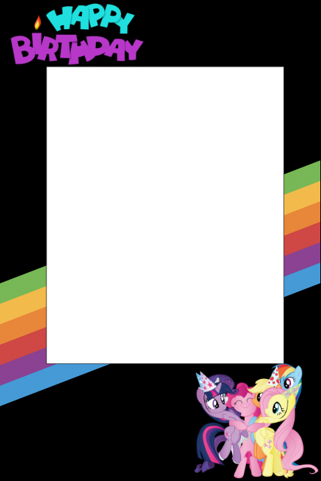 My Little Pony Party Prop Frame | PosterMyWall