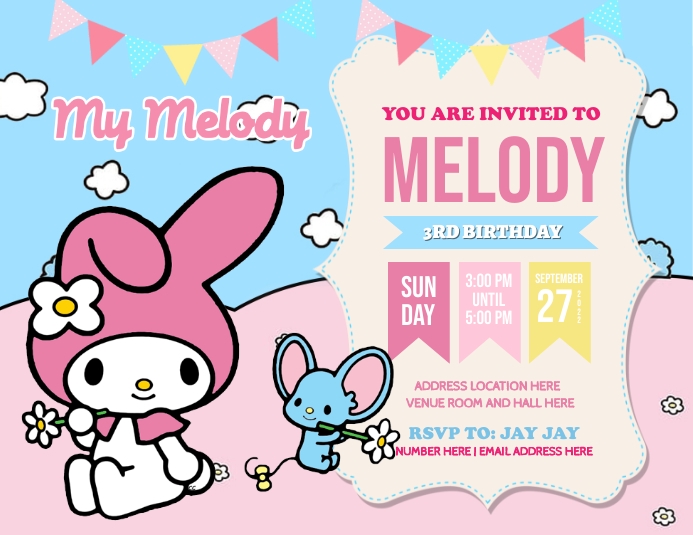My Melody Template PosterMyWall My Melody Template PosterMyWall