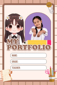 My Portfolio Cover Template Plakkaat