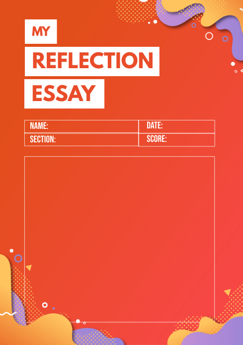 My Reflection Essay Creative Writing Workshee Template | PosterMyWall