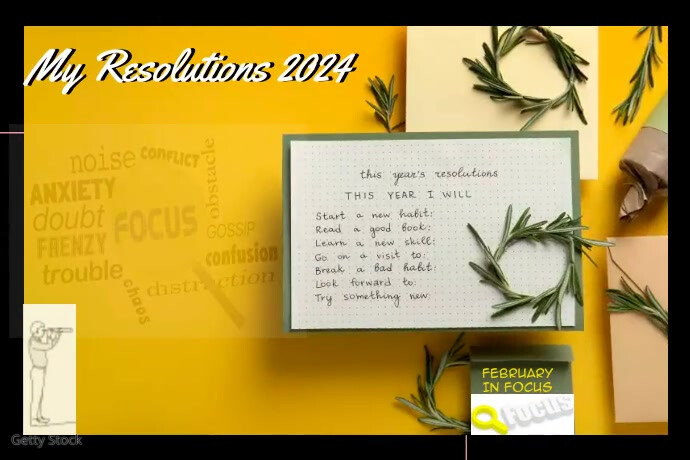 My Resolutions Focus this year Template | PosterMyWall