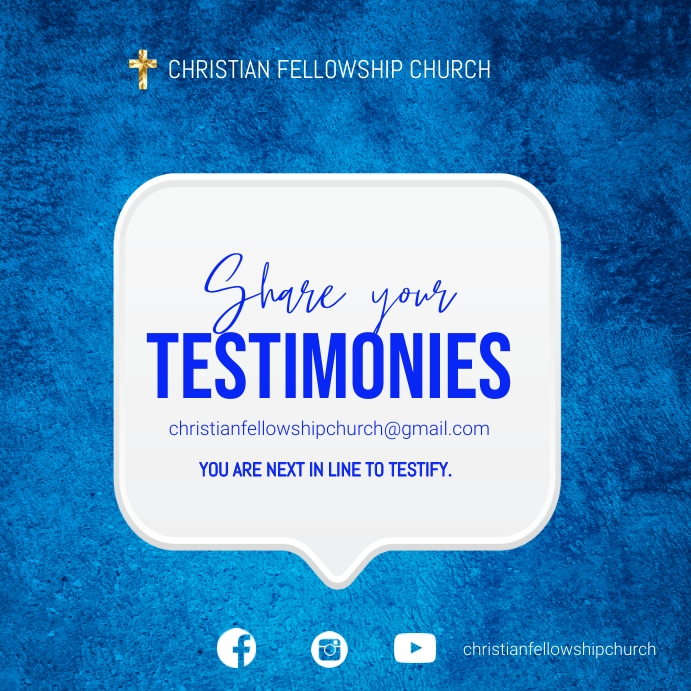 MY TESTIMONY Template | PosterMyWall
