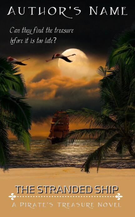 Stranded Book Cover Mystery Ebook Cover - STRANDED SHIP Template | PosterMyWall
