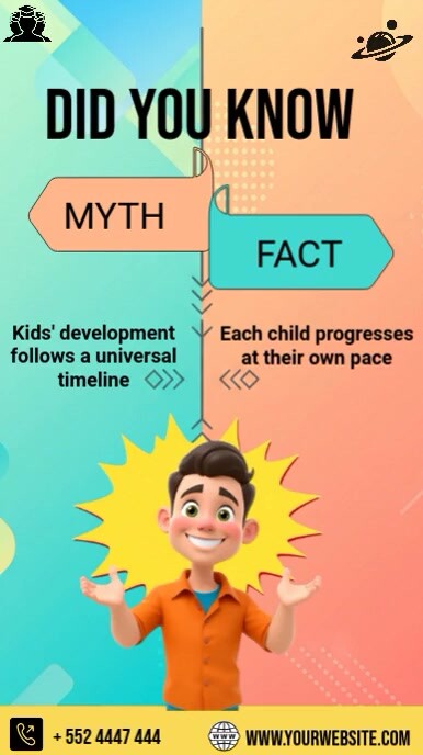 Myth And Fact Facebook Story template