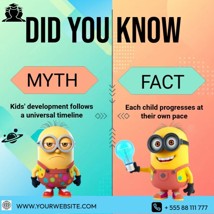 Plantilla de Myth and Fact template | PosterMyWall
