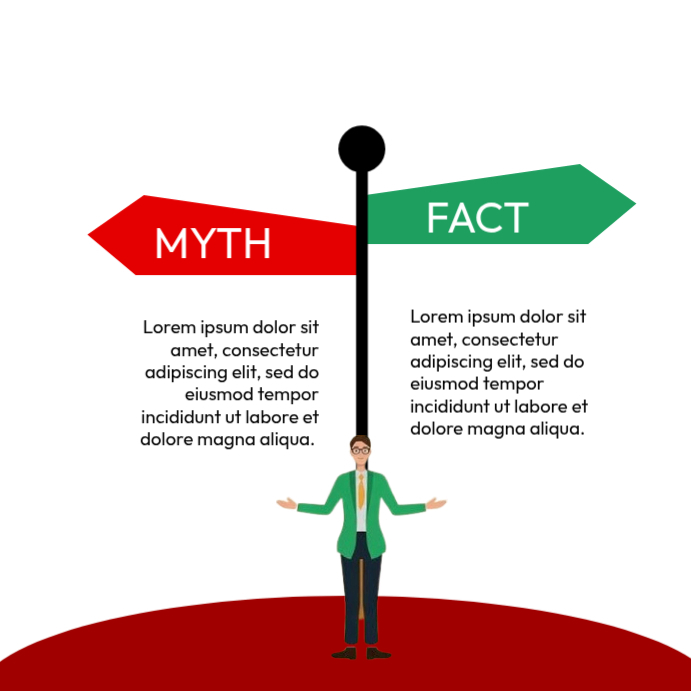Myth Fact Sheet Example Myth Vs Fact Poster Template | PosterMyWall