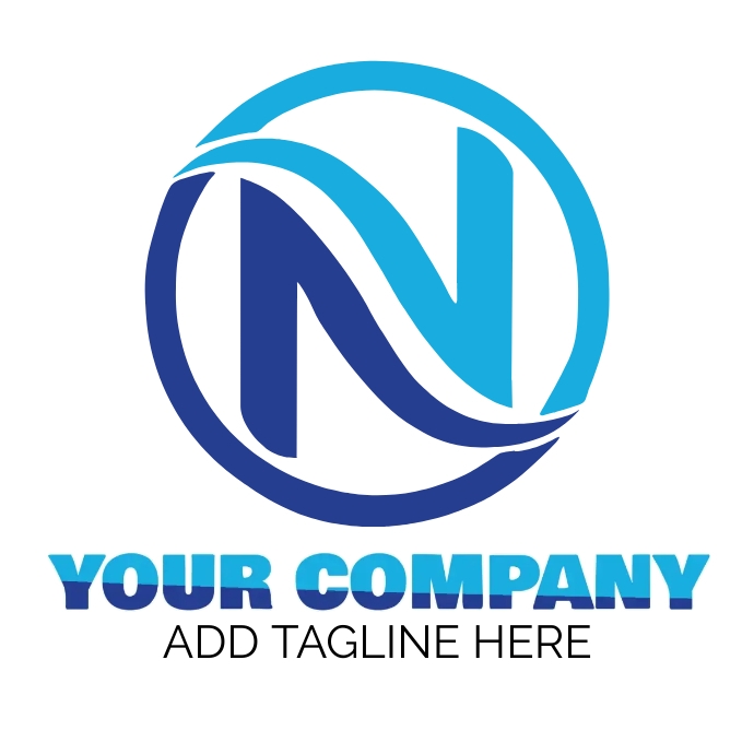 Copy of N letter logo | N logo design, Template | PosterMyWall