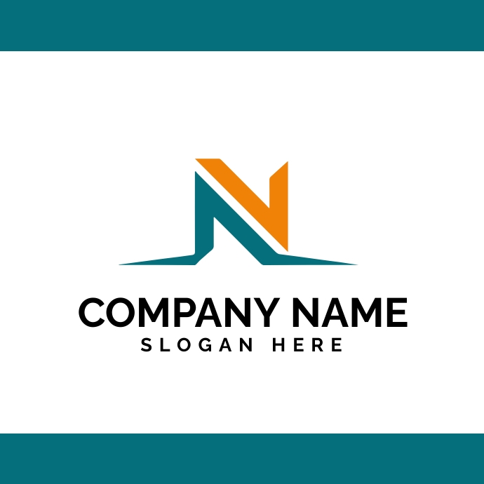N logo design| Company logo template