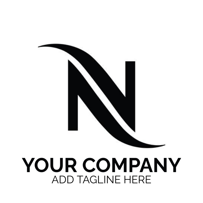 N Logo Vector Art Template | PosterMyWall