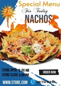Nachos Video A4 template