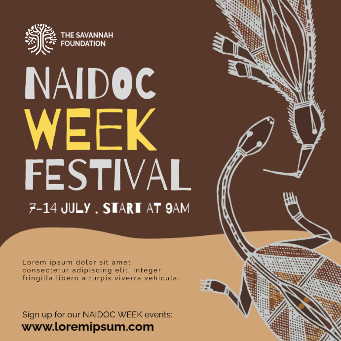 naidoc week Instagram Post template