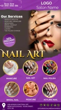 Nail Art adverts Instagram-Reel template