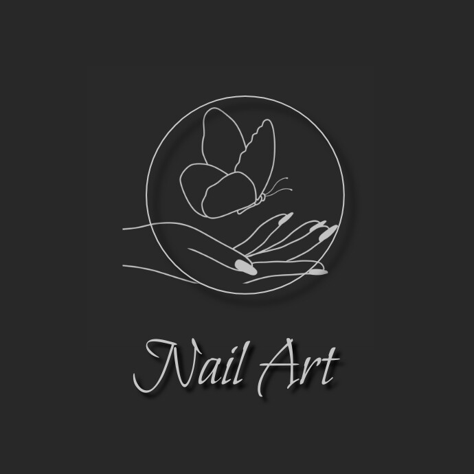 nail art logo,spa salon logo template