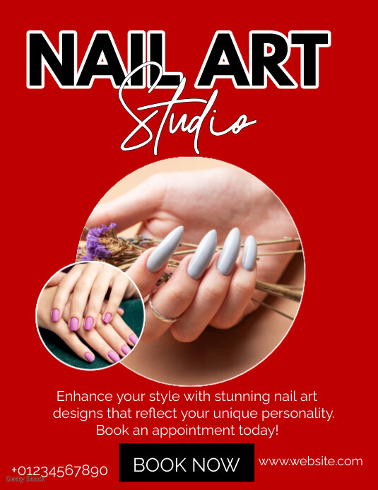nail art poster Template | PosterMyWall