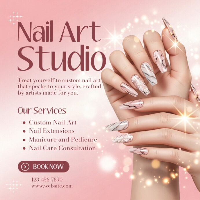 Nail Art Services Instagram Ad Template | PosterMyWall