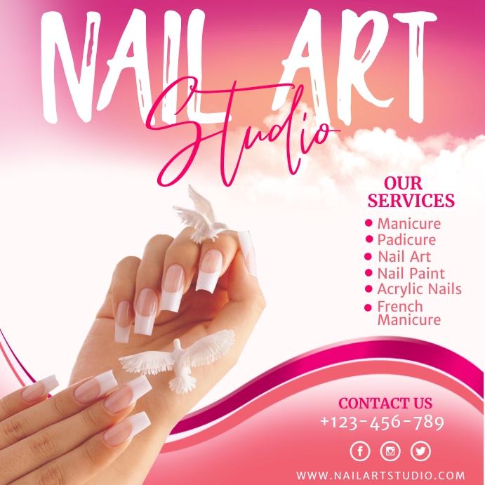 Nail Art Template | PosterMyWall