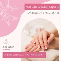 Nail Care & salon advertisement instagram pos template