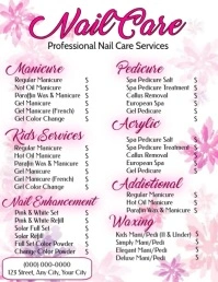 Nail Care 2025 Flyer template