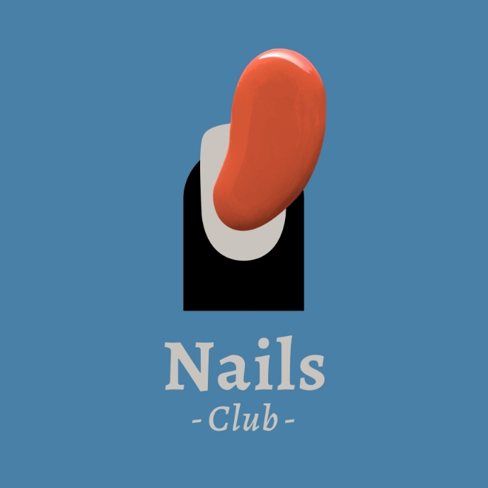 Copy of Nail club business logo color paint style PosterMyWall