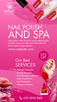 Nail Polish & Spa História do Instagram template
