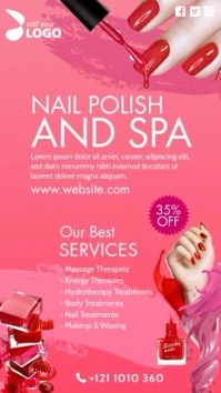 Nail Polish & Spa Instagram Story template