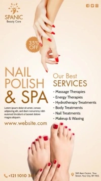Nail Polish & Spa Instagram Story template
