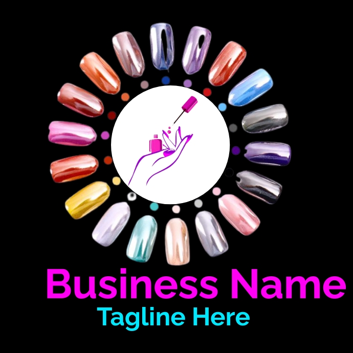 Nail polish company logo Template PosterMyWall