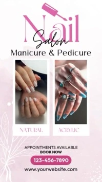 Nail Salon Ad Template Instagram Story