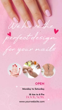 Nail Salon Ad Template Digitalanzeige (9:16)