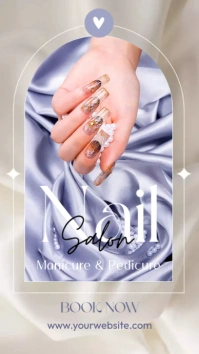 Nail Salon Ad Template Isimo se-WhatsApp