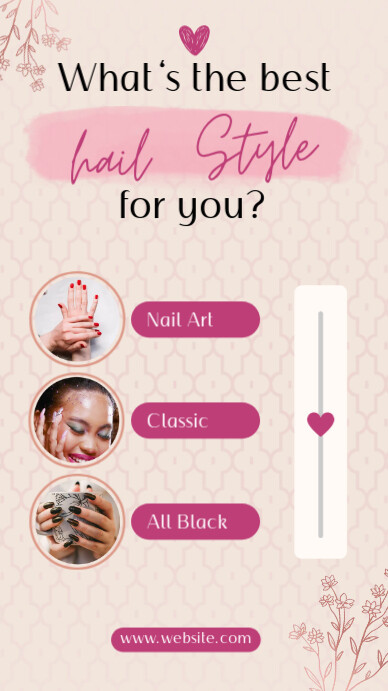 Nail Salon Ad Template Instagram Story
