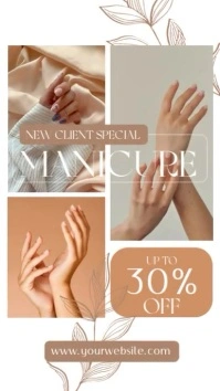 Nail Salon Ad Template Instagram Story