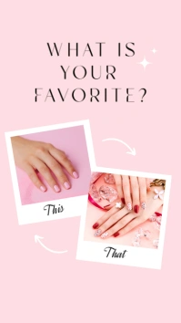Nail Salon Ad Template Affichage numérique (9:16)