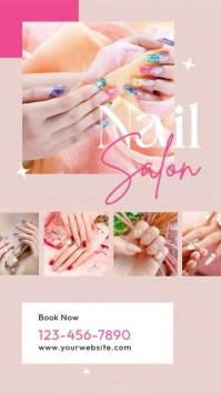 Nail Salon Ad Template Instagram Story