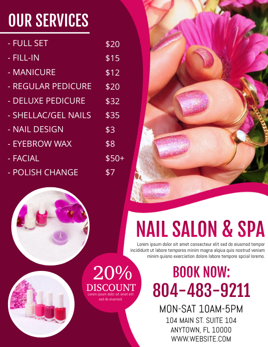 Nail Salon Template PosterMyWall
