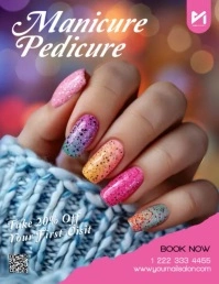 Nail Salon Flyer Ad template