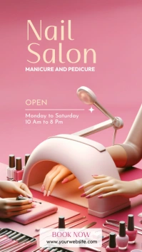 Nail Salon Instagram Story template