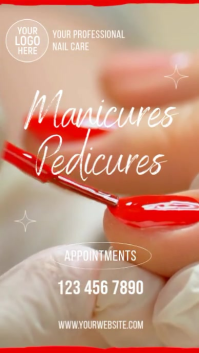 Luxury Minimalist Nail Salon Instagram Story Video Template