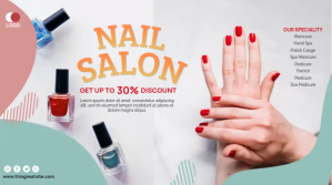 Nail Salon Landscape Template Digital Display (16:9)
