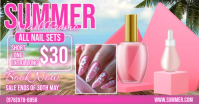 Nail Salon Offer ภาพที่แชร์บน Facebook template