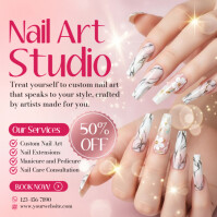 Nail Salon Promotion Template Square (1:1)
