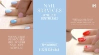 Nail Salon Video Ad Tampilan Digital (16:9) template